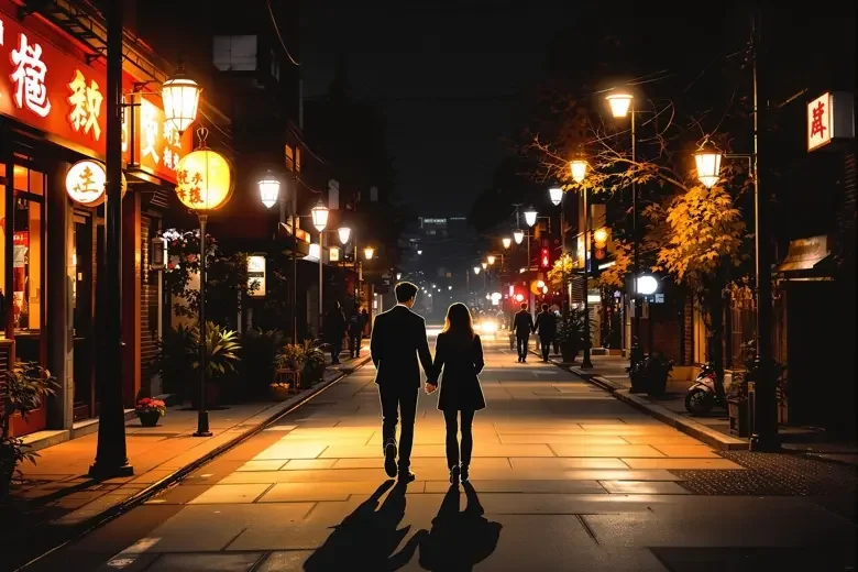 某某恋情曝光！两人深夜牵手甜蜜回家